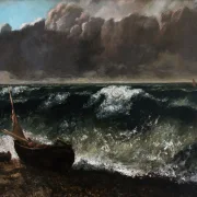 Gustave Courbet – Die Welle 1869 | Giclée Kunstdruck gerahmt