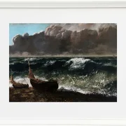 Gustave Courbet – Die Welle 1869 | Giclée Kunstdruck gerahmt