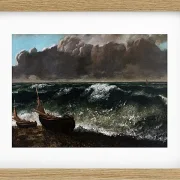 Gustave Courbet – Die Welle 1869 | Giclée Kunstdruck gerahmt