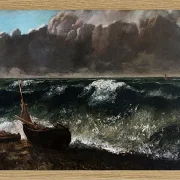 Gustave Courbet – Die Welle 1869 | Giclée Kunstdruck gerahmt