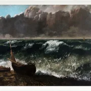 Gustave Courbet – Die Welle 1869 | Giclée Kunstdruck gerahmt