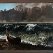Gustave Courbet – Die Welle 1869 | Giclée Kunstdruck gerahmt