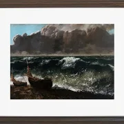Gustave Courbet – Die Welle 1869 | Giclée Kunstdruck gerahmt