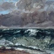 Gustave Courbet – Die Welle 1870 | Giclée Kunstdruck gerahmt