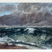 Gustave Courbet – Die Welle 1870 | Giclée Kunstdruck gerahmt