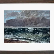Gustave Courbet – Die Welle 1870 | Giclée Kunstdruck gerahmt