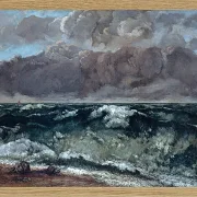 Gustave Courbet – Die Welle 1870 | Giclée Kunstdruck gerahmt