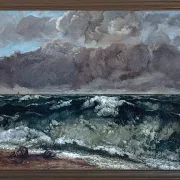 Gustave Courbet – Die Welle 1870 | Giclée Kunstdruck gerahmt