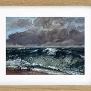 Gustave Courbet – Die Welle 1870 | Giclée Kunstdruck gerahmt