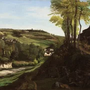 Gustave Courbet | Ornans-dalen – 1858 | Indrammet kunsttryk | Realisme