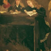 Gustave Courbet | Tre skolepiger – 1860 | Indrammet kunsttryk | Realisme