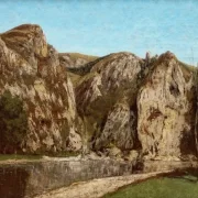 Gustave Courbet | Die Maas bei Freyr - 1856 | Gerahmter Kunstdruck | Realismus