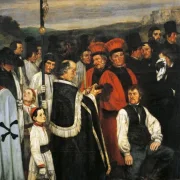 Gustave Courbet | Begravelse i Ornans – 1850 | Indrammet kunsttryk | Realisme