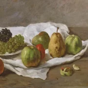 Gustave Courbet | Æbler, pærer og vindruer – 1850 | Indrammet kunsttryk | Realisme