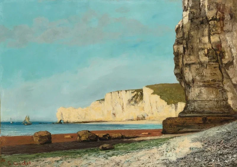 Gustave Courbet | Klipperne – 1870 | Indrammet kunsttryk | Realisme