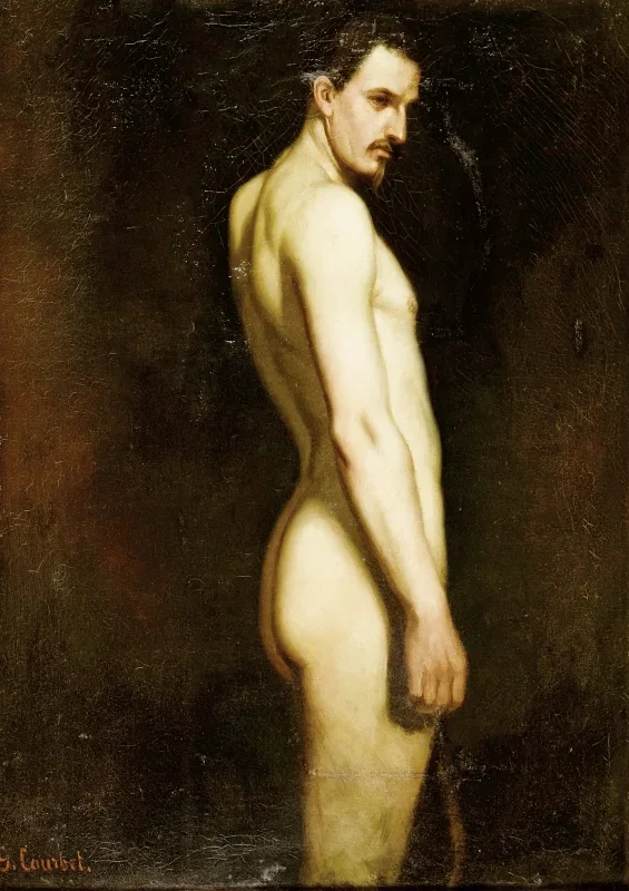 Gustave Courbet | Studie af en nøgenfigur – 1842 | Indrammet kunsttryk | Realisme