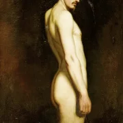 Gustave Courbet | Studie af en nøgenfigur – 1842 | Indrammet kunsttryk | Realisme