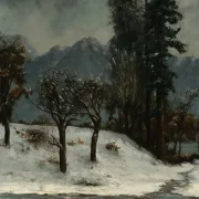 Gustave Courbet | Sne - 1819 | Indrammet kunsttryk | Realisme