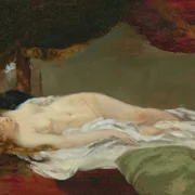Gustave Courbet | Schlafende Frau – 1865 | Gerahmter Kunstdruck | Realismus