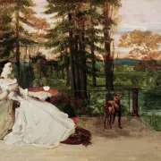 Gustave Courbet | Kvinde fra Frankfurt - 1858 | Indrammet kunsttryk | Realisme