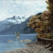 Gustave Courbet | Genevesøen - 1874 | Indrammet kunsttryk | Realisme