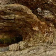 Gustave Courbet | Grotte von Sarrazine bei Nans-sous-Sainte-Anne - 1870 | Gerahmter Kunstdruck | Realismus