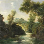 Gustave Courbet | I de schweiziske Alper – 1875 | Indrammet kunsttryk | Realisme