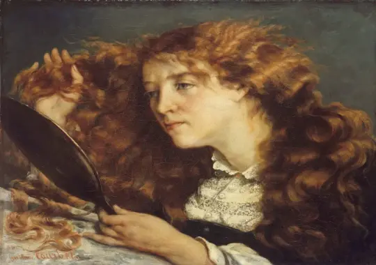 Gustave Courbet | Die schöne Irin – 1865 | Gerahmter Kunstdruck | Realismus
