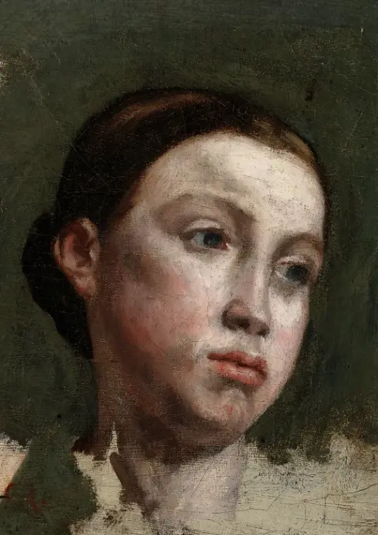 Gustave Courbet | Portræt af en ung kvinde – 1845 | Indrammet kunsttryk | Realisme