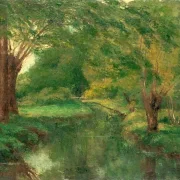 Gustave Courbet | En bæk i en lysning – 1862 | Indrammet kunsttryk | Realisme