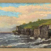Gustave Courbet – Klippe am Wasser 1868 | Giclée Kunstdruck gerahmt