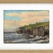 Gustave Courbet – Klippe am Wasser 1868 | Giclée Kunstdruck gerahmt