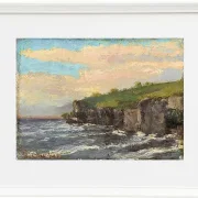 Gustave Courbet – Klippe am Wasser 1868 | Giclée Kunstdruck gerahmt