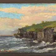 Gustave Courbet – Klippe am Wasser 1868 | Giclée Kunstdruck gerahmt