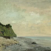 Gustave Courbet – Klippen an der Meeresküste 1865 | Giclée Kunstdruck gerahmt