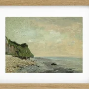 Gustave Courbet – Klippen an der Meeresküste 1865 | Giclée Kunstdruck gerahmt
