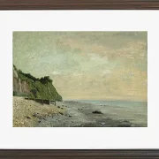 Gustave Courbet – Klippen an der Meeresküste 1865 | Giclée Kunstdruck gerahmt