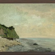 Gustave Courbet – Klippen an der Meeresküste 1865 | Giclée Kunstdruck gerahmt