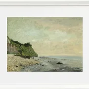 Gustave Courbet – Klippen an der Meeresküste 1865 | Giclée Kunstdruck gerahmt