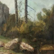 Gustave Courbet | Garenne de Bussac i Saintogne - 1866 | Indrammet kunsttryk | Realisme