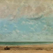 Gustave Courbet – Küstenlandschaft 1863 | Giclée Kunstdruck gerahmt