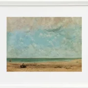 Gustave Courbet – Küstenlandschaft 1863 | Giclée Kunstdruck gerahmt