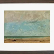 Gustave Courbet – Küstenlandschaft 1863 | Giclée Kunstdruck gerahmt