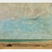Gustave Courbet – Küstenlandschaft 1863 | Giclée Kunstdruck gerahmt