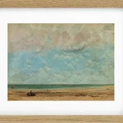 Gustave Courbet – Küstenlandschaft 1863 | Giclée Kunstdruck gerahmt