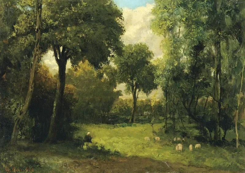 Gustave Courbet | Lysningen - 1865 | Indrammet kunsttryk | Realisme