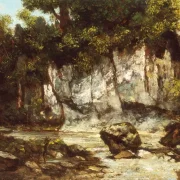 Gustave Courbet | Landskab med hjort – 1873 | Indrammet kunsttryk | Realisme