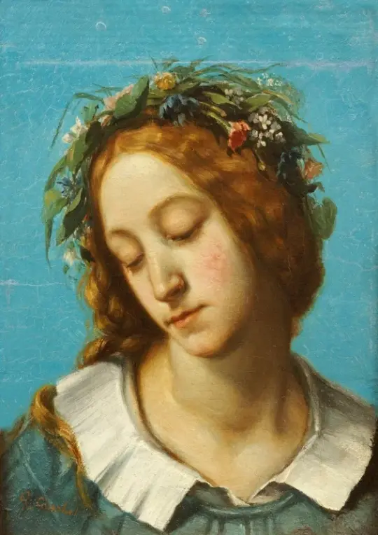 Gustave Courbet | Ophelia – 1842 | Indrammet kunsttryk | Realisme