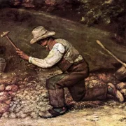 Gustave Courbet | Steinhauer - 1849 | Gerahmter Kunstdruck | Realismus