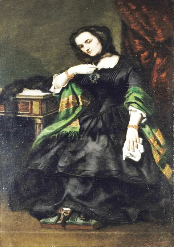 Gustave Courbet | Madame Auguste Cuoq – 1852 | Indrammet kunsttryk | Realisme